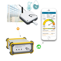 Lorawan-Sensor de humedad y temperatura inalámbrico, Sensor ambiental, alarma de monitoreo, software y solución iot