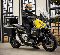 Boîte triple en alliage d'aluminium GSADV pour moto, compatible avec plusieurs modèles, étanche et durable