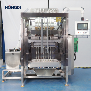 Machine de remplissage automatique de poudre à 4 colonnes haute efficacité avec moteur électrique pour le remplissage de sachets alimentaires, chimiques, en papier/plastique - Product Image 6