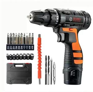 Taladro manual de destornillador eléctrico recargable multifunción OEM personalizable con juego de herramientas de embalaje de cubo - Product Image 2