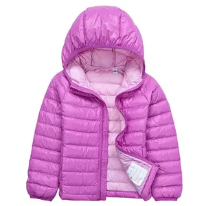 马甲外套的女孩冬季重量轻pack能够羽绒夹克