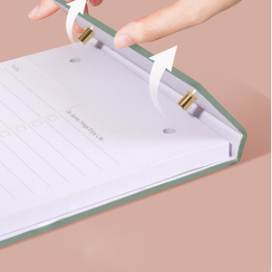 Planificadores y diarios semanales personalizados de PU, hoja dorada, lista de tareas pendientes, almohadilla de notas, hoja suelta magnética para <span class=keywords><strong>la</strong></span> escuela, oficina o regalo - Product Image 3