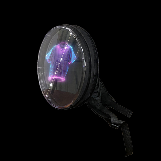 Mini 32cm 3D Hologram Backpack Wireless Smart App Control Battery-Powered Holographic Display for Outdoor Events Advertising OEM