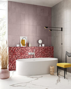 305*305Mm Bán Buôn Đỏ Không Thường Xuyên Sỏi Đá Gốm Khảm Phật Sơn Hiện Đại Tường Lát Mảnh Gạch Cho Khách Sạn Nội Thất Tường - Product Image 2