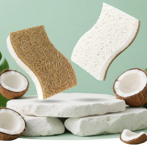 Éponge de cuisine en coton de pulpe de bois, tampon à récurer en cellulose, absorption d'eau forte, pour le nettoyage des casseroles et la vaisselle - Product Image 4