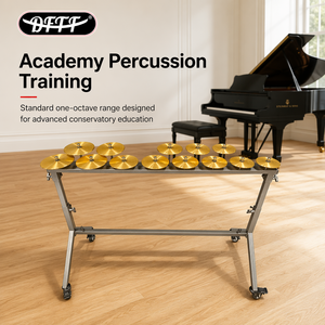 Ensemble professionnel de crotales, une <span class=keywords><strong>octave</strong></span> (do à do), 13 notes, avec support, 13 cymbales en bronze de qualité supérieure, instruments de percussion - Product Image 5