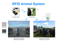 RFID soluzione di gestione degli animali con Antenna lettore portatile e tag libero prodotto di controllo di accesso SDK