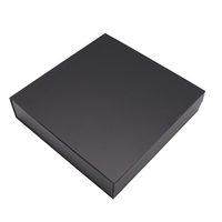 Boîtes à cadeaux personnalisées en carton rigide à rabat magnétique noir 3c Electronic Pro boîte d'emballage en papier insert en mousse cintre en plastique