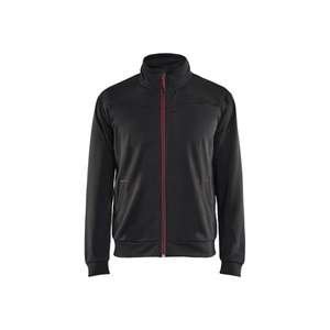 BLAKLADER - 336225269956XL Sweat avec fermeture éclair complète Noir/Rouge-EAN 7330509550915 WORK HOODIES - Product Image 1