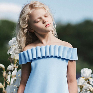 <span class=keywords><strong>Robe</strong></span> tricotée en gros pour filles, jupes, vêtements <span class=keywords><strong>d</strong></span>'<span class=keywords><strong>été</strong></span> pour bébés, robes pour petites filles, robes pour enfants, <span class=keywords><strong>robe</strong></span> bleue avec volants et poches - Product Image 6
