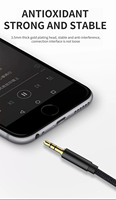 Kebiss Câble d'extension audio auxiliaire 35 mm pour haut-parleur de voiture pour OnePlus 5t MP3