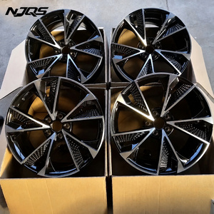 Jantes de voiture NJQS, nouveau design, 16, 17, 18, 19, 20 pouces, 5 trous, en alliage, compatibles avec Audi <span class=keywords><strong>RS</strong></span>, 20, 21, 22 pouces, 5x112, jantes de voiture pour passagers - Product Image 3