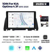 MEKEDE DUDU 7 Unité centrale de tableau de bord de voiture 10.36 pouces Navigation DSP BT5.1 Écran tactile stéréo 2K 1DIN pour KIA Optima 4 JF 2015-2020
