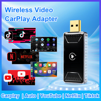 Dongle USB 3 en 1 2 + 16G filaire vers adaptateur Carplay sans fil carplay ai box youtube netflix Android 11 adaptateur carplay