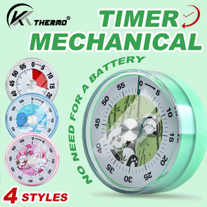 Hẹn giờ bằng thép không gỉ với đế từ tính-Đồng hồ báo thức nhà bếp đếm ngược 60 phút, không cần pin bền và dễ đọc - Product Image 4