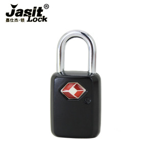 Jasit Tsa Approved <b>Padlock</b> TSA21011 Mini Travel Lock Zinc Alloy Chrome Finish Black And Blue - Product Image 1