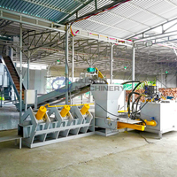 Machine de fabrication de blocs de cocopeat hydraulique automatique 150 pièces/h presse à balles de riz machine de formage de blocs de son de noix de coco