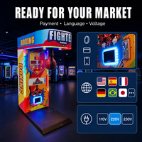 Machine de jeu d'arcade électronique de boxe dynamique à monnayeur, personnalisée, grand modèle, pour jeux d'amusement