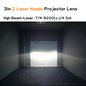 3 colores 3in 2 cabezales láser Bi-LED proyector lente <span class=keywords><strong>azul</strong></span> Led luz antiniebla 70 vatios para Toyota <span class=keywords><strong>COROLLA</strong></span> peugeot 208 accesorios de coche - Product Image 6