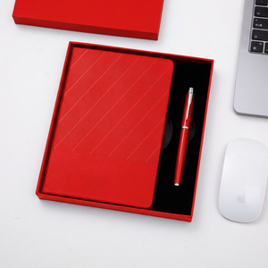 Cuaderno Impermeable de Piel Sintética Azul Oscuro A5 con Hojas Sueltas, Bolígrafos, Termo, Paquete de Regalo Premium, Diarios, Agenda Personalizada con Grabado de Logotipo - Product Image 2