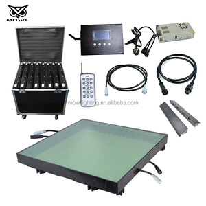 Xách tay sàn nhảy có dây Infinity gương Bảng điều chỉnh 3D hiệu ứng <span class=keywords><strong>LED</strong></span> Dance Floor ánh sáng cho tiệc cưới - Product Image 2