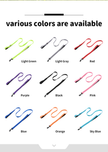 สายจูงสุนัขไนลอนสีม่วงแบบสะท้อนแสงสำหรับฝึกสุนัขเดินและวิ่ง - Product Image 3