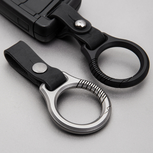 <span class=keywords><strong>Porte</strong></span>-clés de <span class=keywords><strong>luxe</strong></span> en titane pour hommes, gravure personnalisée de haute qualité, ultra léger, <span class=keywords><strong>porte</strong></span>-clés EDC avec anneaux pour clés, accessoire - Product Image 5