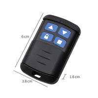 Télécommande de copie TY90 avec code roulant et code d'apprentissage pour porte automatique, clé de voiture, 300-500 MHz, coque métallique étanche, 4 boutons