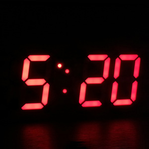 Wholesale Smart Home Products 3D <b>LED</b> Digital <b>Clock</b> Wall Decoration Glow Night Mode for Bedroom Adjustable Electronic - Product Image 5