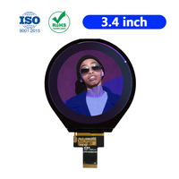 3,4 Zoll 800x800 MIPI TFT LCD-Display JD9365DA-H3 Quadratisch Normalerweise Schwarz 1 Jahr Garantie für Smart Home Hubs Industriesteuerung