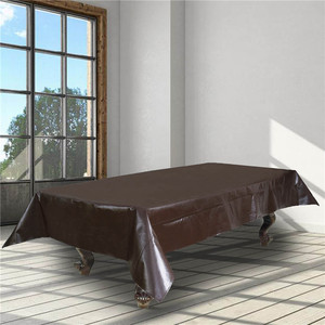 Housse de table de billard 7 8 9 pieds en cuir PU imperméable noir, protection pour table de snooker et de billard - Product Image 2