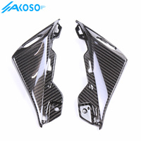 Couvercle de carénage de plaque de base de rétroviseur en fibre de carbone AKOSO pour Yamaha Tmax 560 2017-2024 accessoires de moto