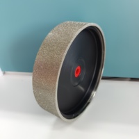 Meule diamantée électroplaquée avec corps en plastique léger et support en caoutchouc pour le polissage de marbre, granit et lapidaire