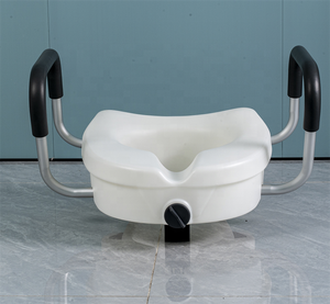 Toilet Duduk Tinggi untuk Lansia dan Ibu Hamil Sandaran Tangan yang Dapat Dilepas untuk Perawatan Rehabilitasi Peralatan Keamanan Kamar Mandi - Product Image 6