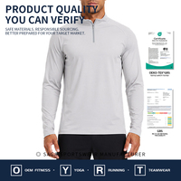 T-shirts Homme à Col Montant Mi-Zip Manches Longues Extensibles pour l'Automne et l'Hiver, Idéaux pour l'Alpinisme et l'Entraînement – Personnalisation OEM/ODM pour l'Exportation