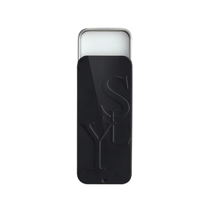 Tins Tin Box Sliding Tin Box Wholesale Customized Printing Matte Empty Slide Cover Lid Tins Balm Embossed Rectangle Metal Slide Lid Black Tin Box