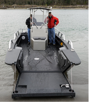 Kinocean – bateau de pêche artisanal à grande vitesse en aluminium soudé avec Console centrale rigide