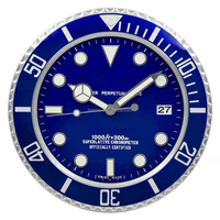 Reloj de Pared de Metal con Forma de Reloj de Pulsera, Regalo de Lujo, Decoración para el Hogar, Estilo Hulk