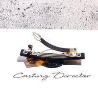 Barrettes à cheveux uniques en plastique, pièces, accessoires de décoration, tortue, acétate