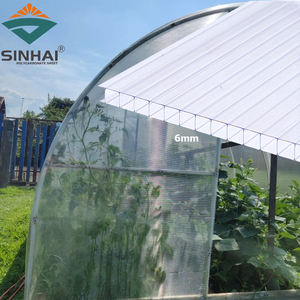 Plaque de <span class=keywords><strong>polycarbonate</strong></span> alvéolaire résistante aux UV de 4 mm/6 mm/8 mm, taille personnalisée pour revêtement de toiture et de mur, fournie directement par l'usine - Product Image 3