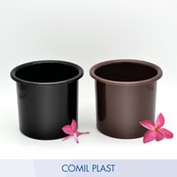 Vase funéraire de haute qualité de style européen pour monument funéraire, insert de cimetière, souvenir commémoratif religieux, mausolée, crypte en plastique 14x11 COMIL