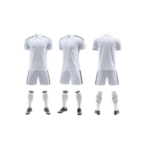 Maillots de football personnalisés SM bleus et blancs pour équipes avec tissu anti-humidité Uniformes de football - Product Image 1