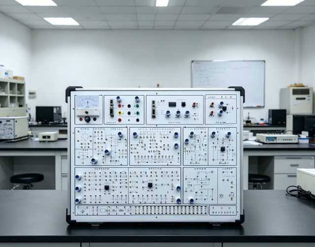 Analog Circuit Experiment Box Aluminum Wood Alloy Built-in Function Signal Generator Op-Amp Teaching Equipment