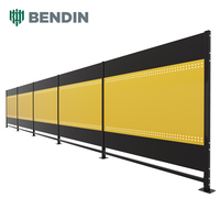 Clôture de sécurité d'atelier personnalisable en métal perforé épaissi, revêtement poudré, anti-rouille, pour équipement d'usine
