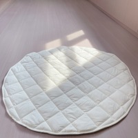 Forme de cercle bébé jouer tapis de rembourrage de gymnastique sol bébé ramper épaissir tapis Portable