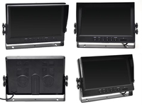 9 pouces AHD Quad écran partagé moniteur 4CH Vision nocturne étanche vue arrière système de caméra de recul pour camion RV véhicule surveillance
