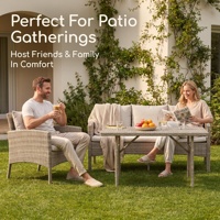 Nouvelle tendance de la mode : mobilier d'extérieur, ensemble de canapés de luxe pour jardin, ensemble de meubles de patio.