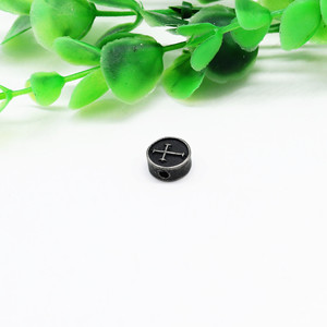yunnique Stainless Steel Cylindrical <b>Spacer</b> Beads Retro Black For Bracelet Making Jewelry Findings 6mm GZY-WM0243 - Product Image 4