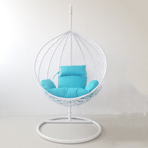 Cesto appeso sedia con buona qualità PE rotondo in rattan materiale utilizzato appeso sedia - Product Image 6