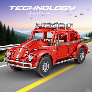 Taigolo T5049 <b>Building</b> <b>Block</b> Model Car 1:10 Scale Sports Car Assembly Toy For Ages 8 13 Years Red Color 800 Pieces - Product Image 2